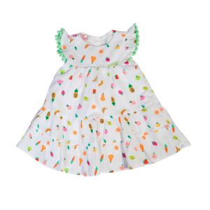 Vestido Infantil Frutinhas Divertidas