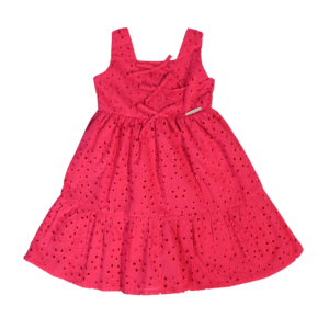 Vestido Infantil Bordado com Laços