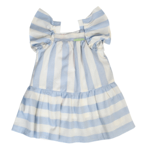 Vestido Infantil Listrado Azul